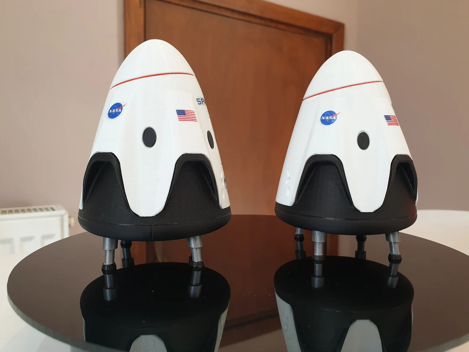 SpaceX Falcon 9 Model Rocket with Axiom-1 Crew Dragon Capsule